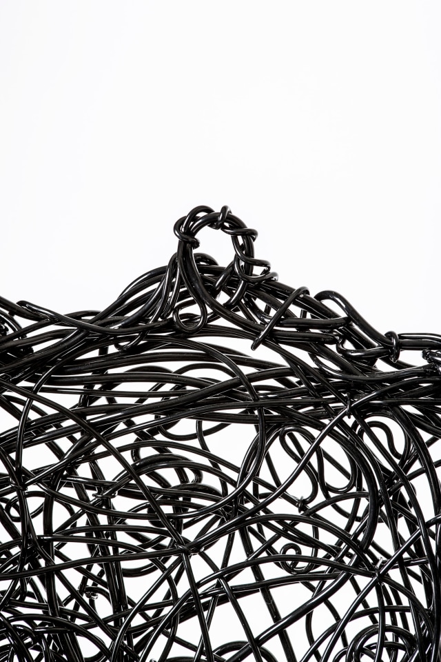 Forrest Myers' Wingback chair, detailed view