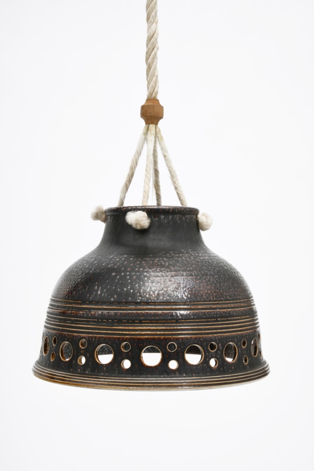 Unknown artist's ceiling lamp, full view