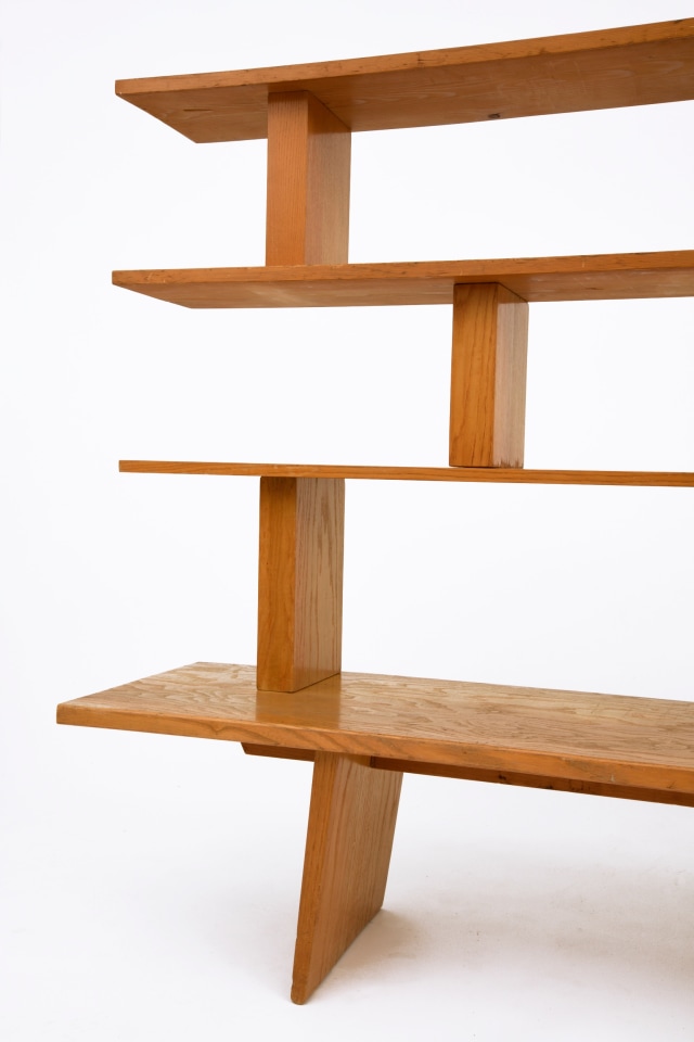 Charlotte Perriand's bookshelf, detailed view