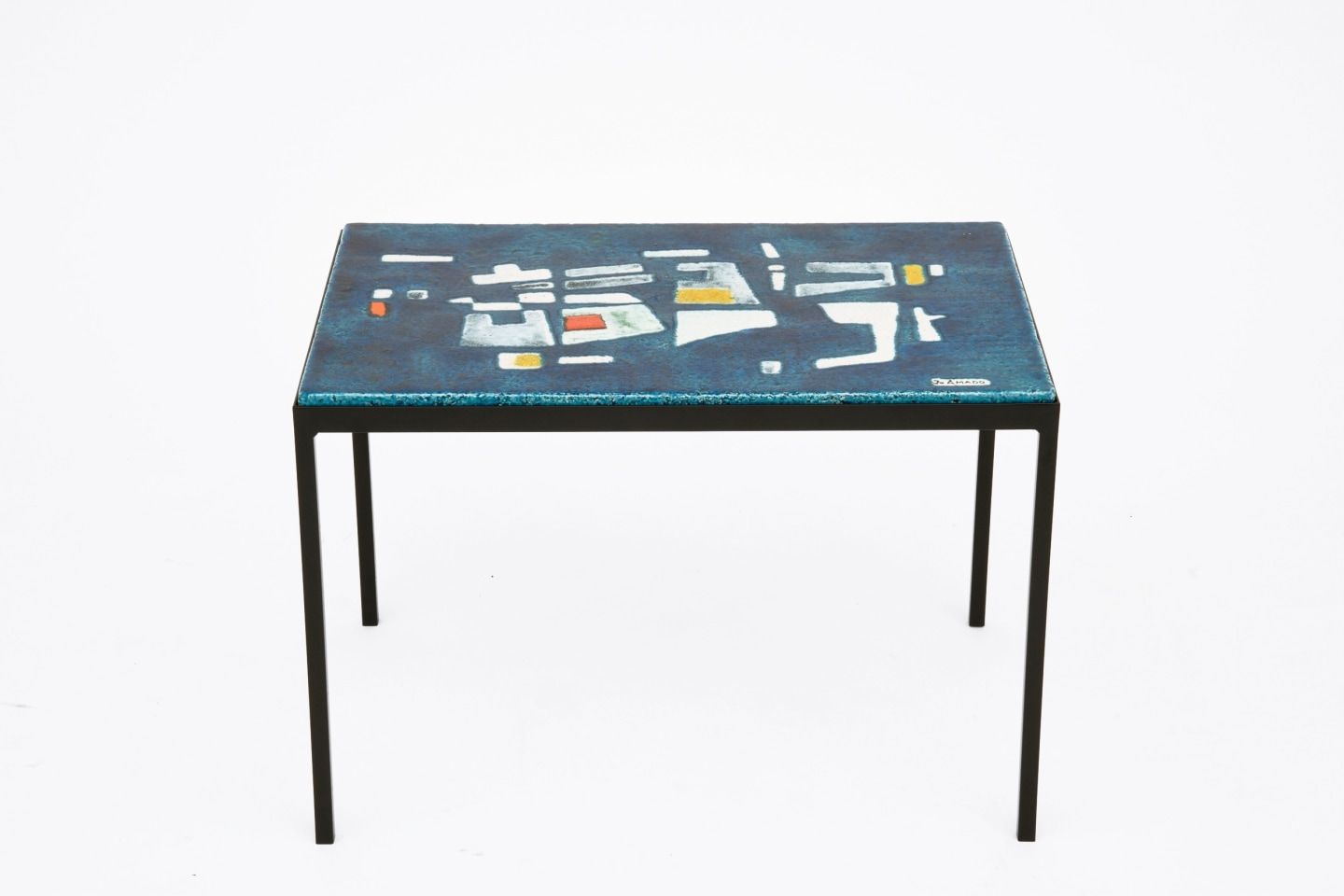 Jean Amado's ceramic coffee table upper view