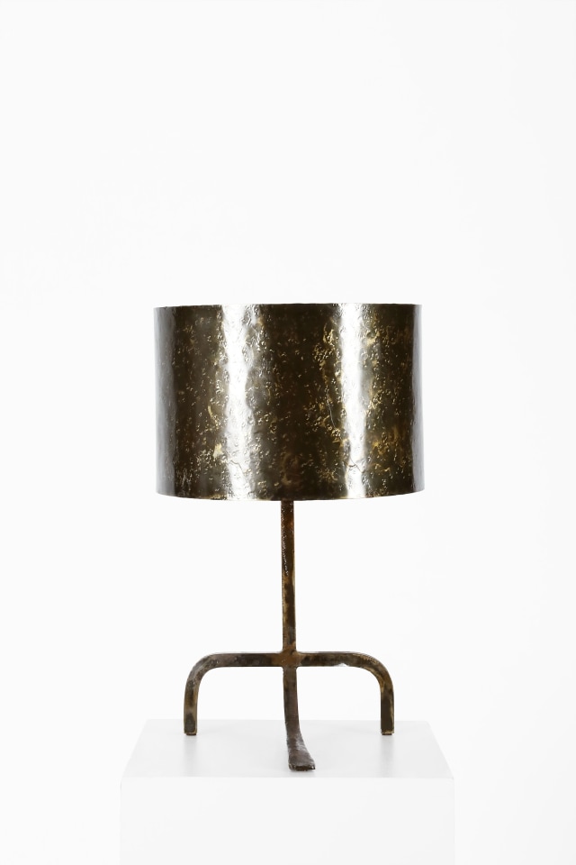 French 1960/70 Table Lamp, c.1960-70 Metal 17H x 10Dia inches