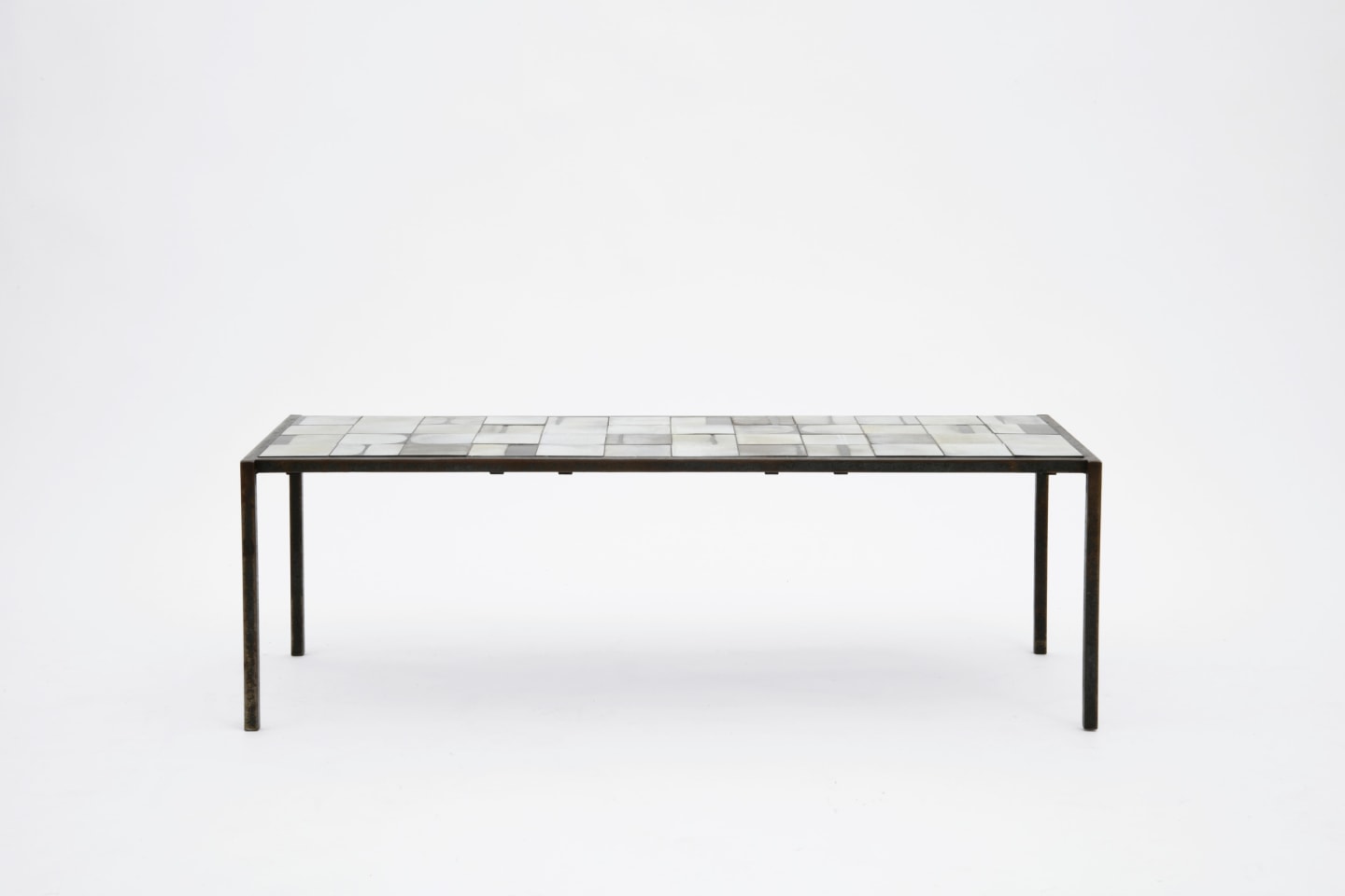 Mado Jolain's ceramic coffee table straight front view