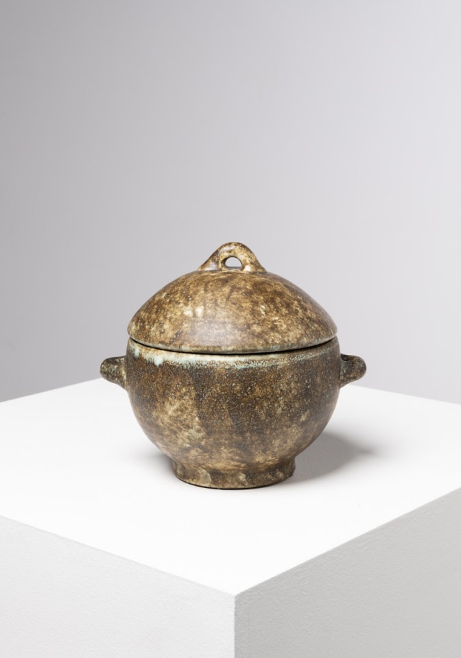 Image of Les 2 Potiers Pot with lid, c.1959