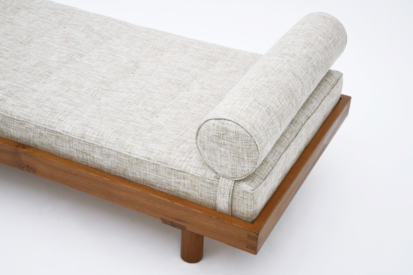 Pierre Chapo's &quot;L01E' daybed detail view of pillow and upholstery