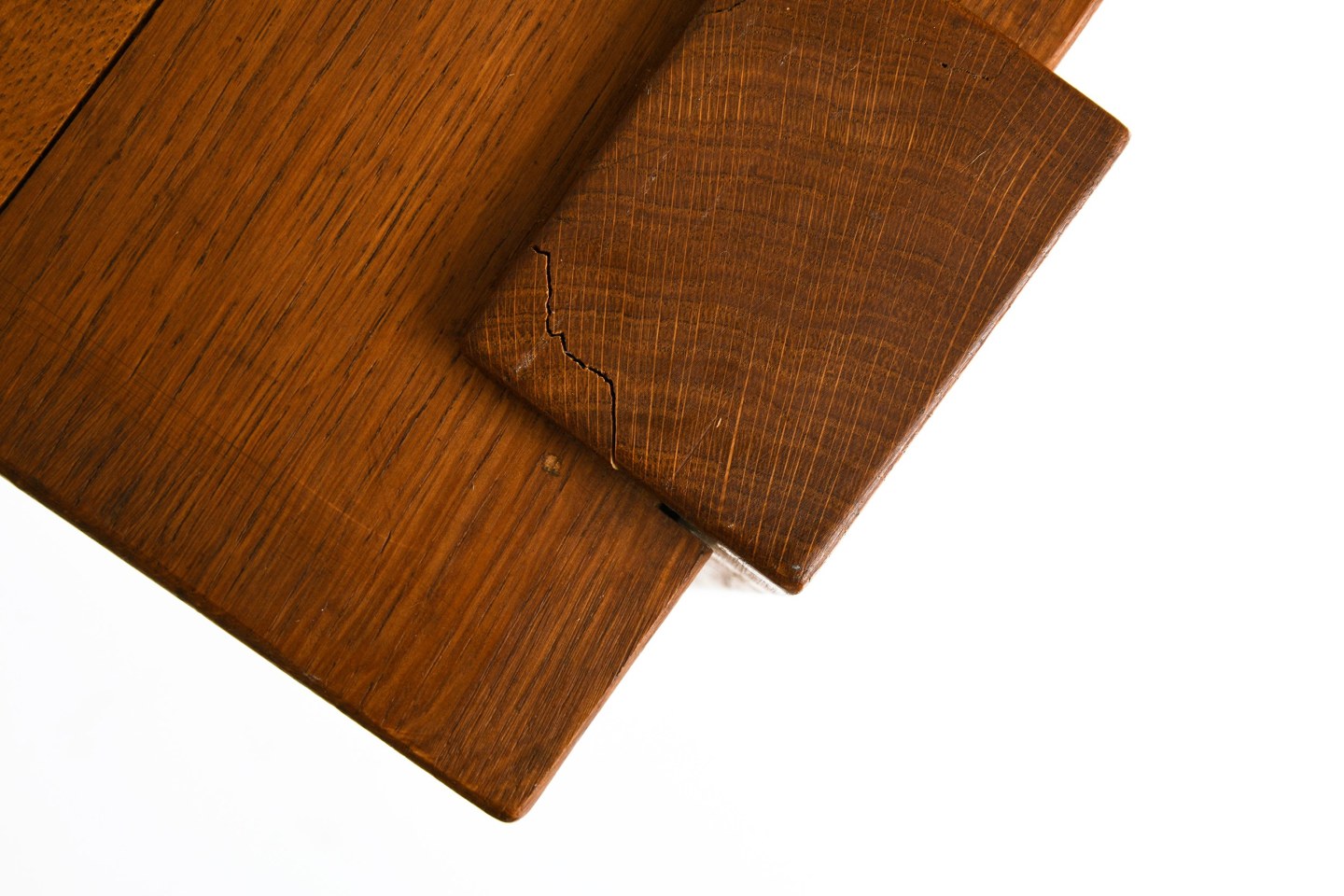 Unknown artist's table, detailed view of corner