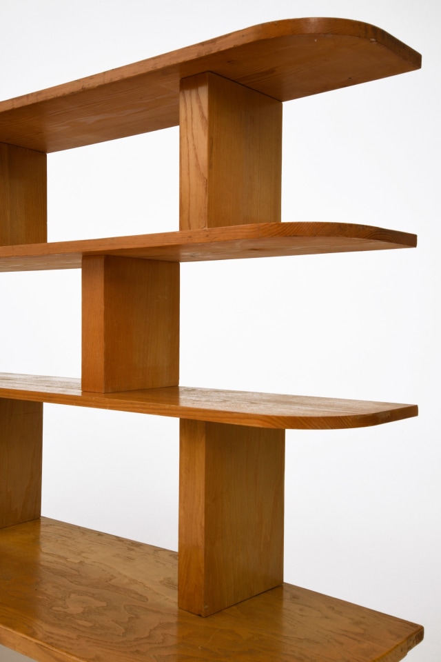 Charlotte Perriand's bookshelf, detailed view