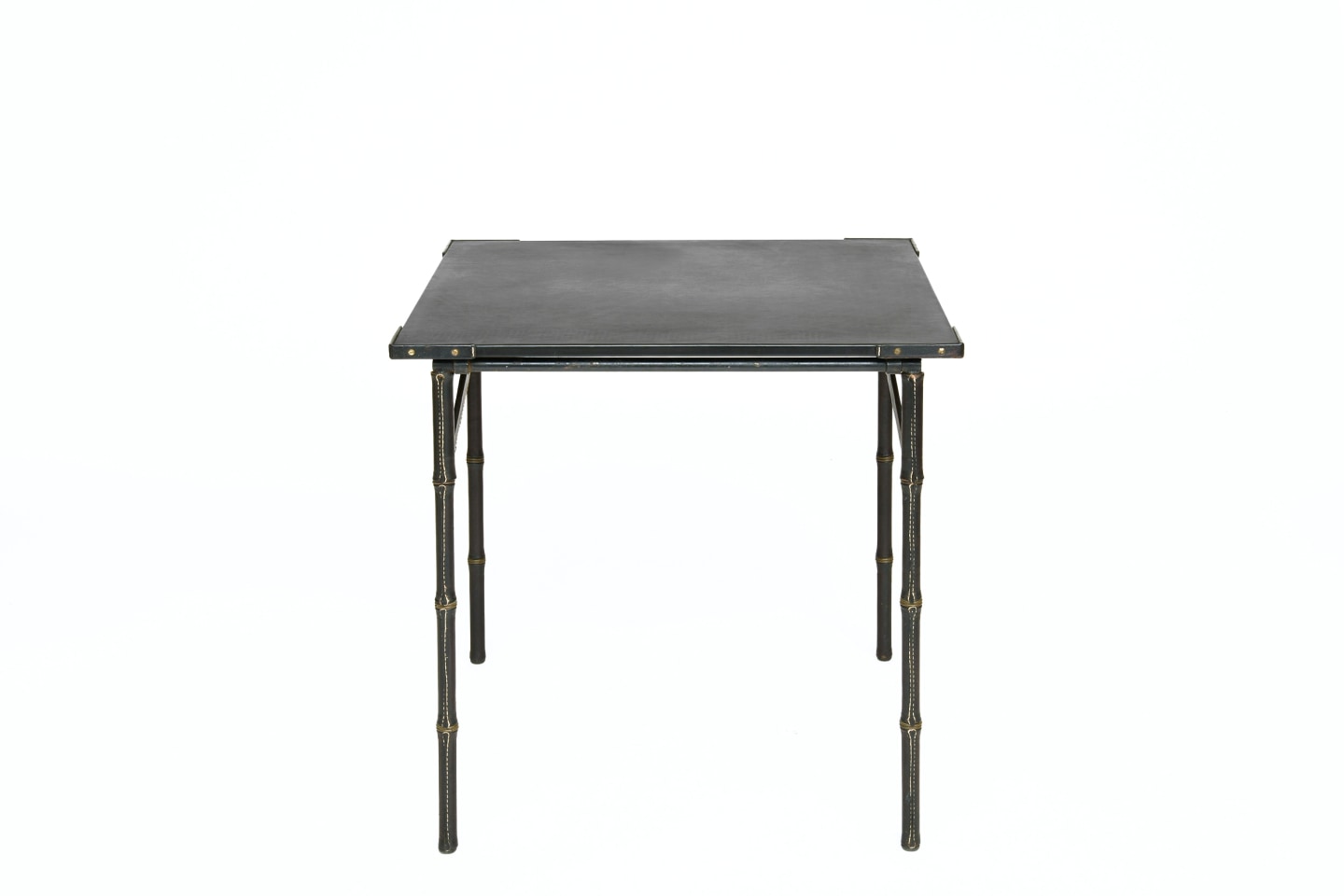 Jacques Adnet's table, front straight view from above