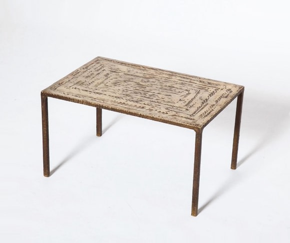 Costa Coulentianos' coffee table diagonal view from top