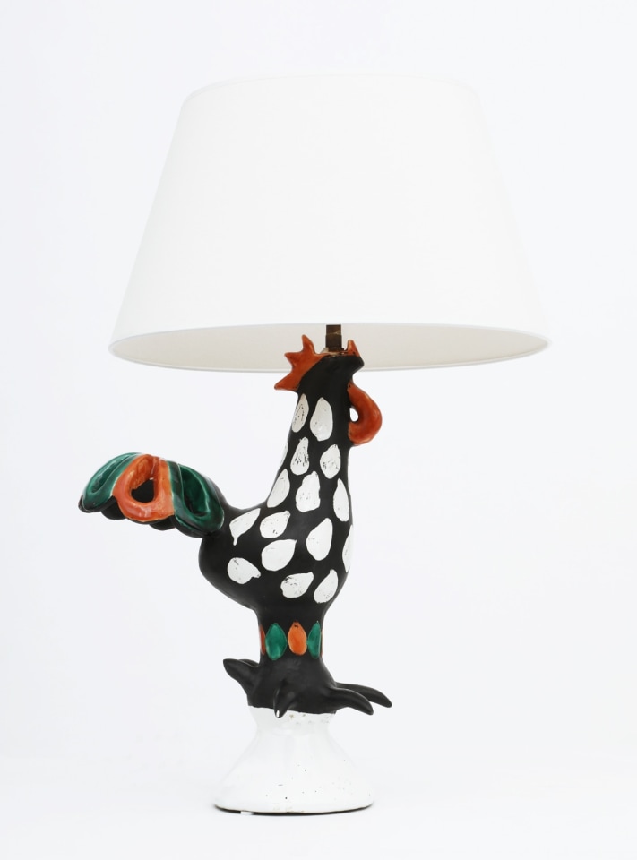 Roger Capron's &quot;Coq&quot; table lamp view three