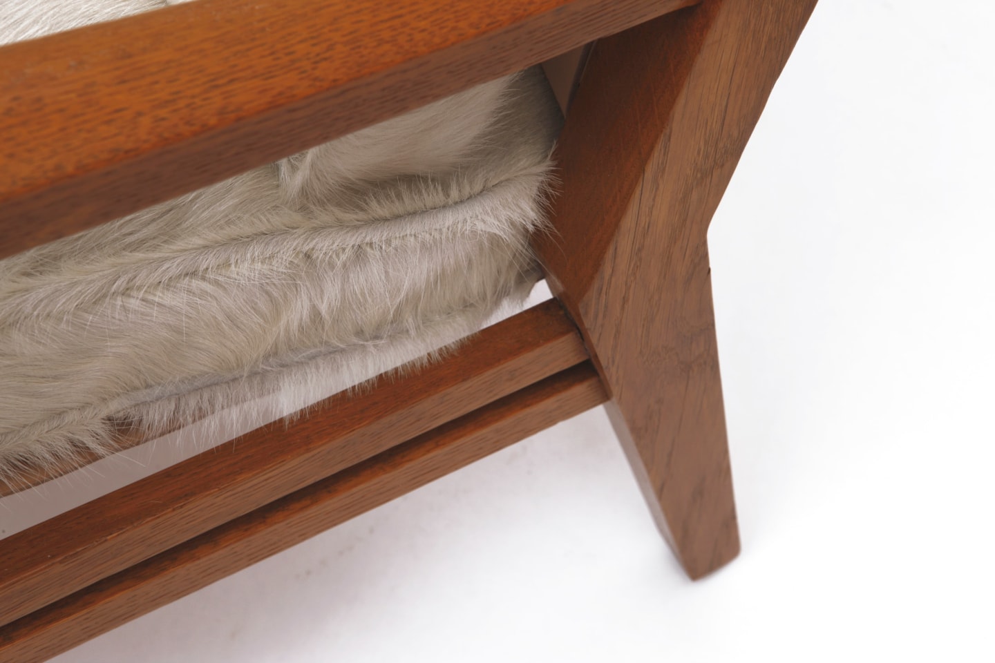 Jacques Adnet's armchair leg detail