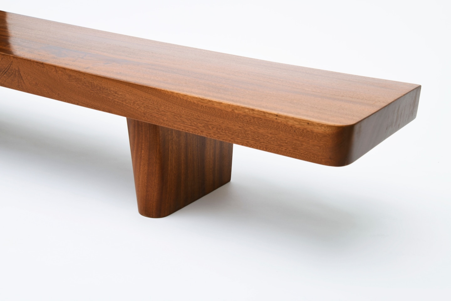 French 1950's bench cropped view of one side