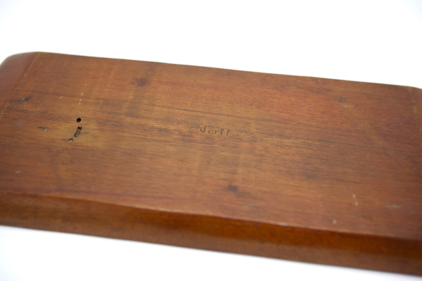 Alexandre Noll's large platter, detailed view of signature on bottom