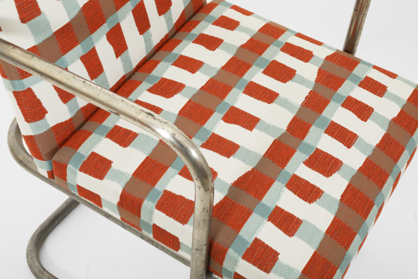 Modernist Chair, c.1930_upholstery detailed view seat of chair