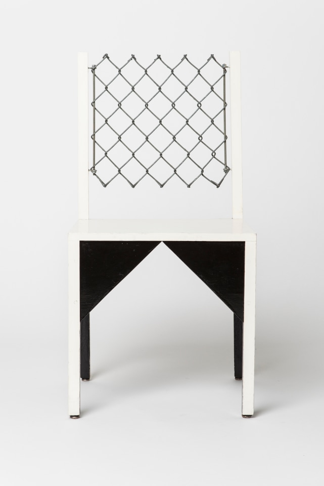 Paul Ludick's &quot;Apartheid&quot; chair, front straight view