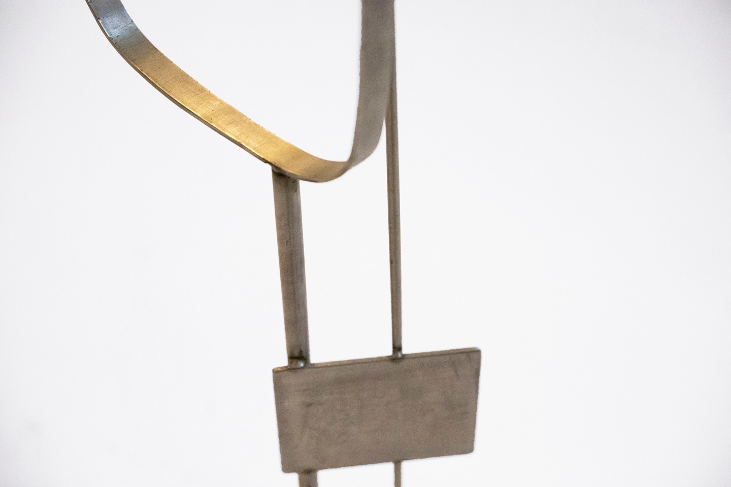 Alain Douillard's metal sculpture, detailed view