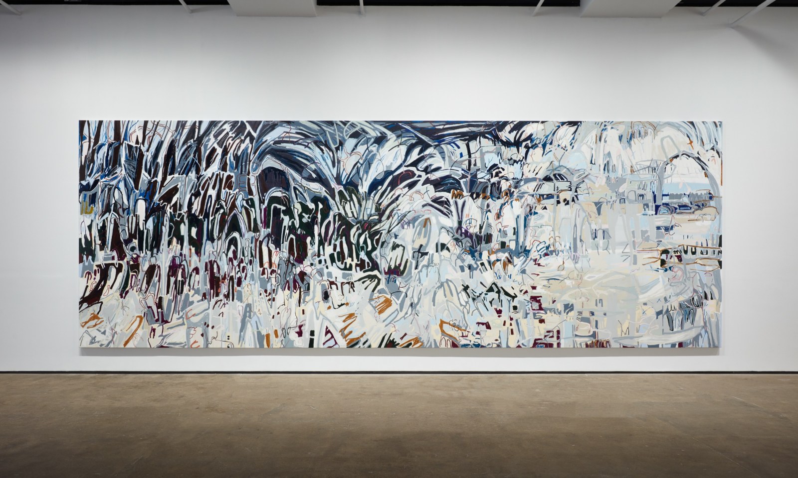 Installation view of Janaina Tschäpe: Balancing into the Deep at Sean Kelly, New York