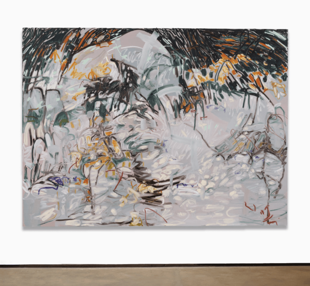 Janaina Tschäpe Grayblue Matter, 2022 signed and dated by the artist, verso oil and oil stick on canvas 85 x 115 inches (215.9 x 292.1 cm) (JTs-P.22.5512)