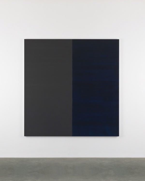 Untitled Lamp Black No. 10, 2016, oil on linen