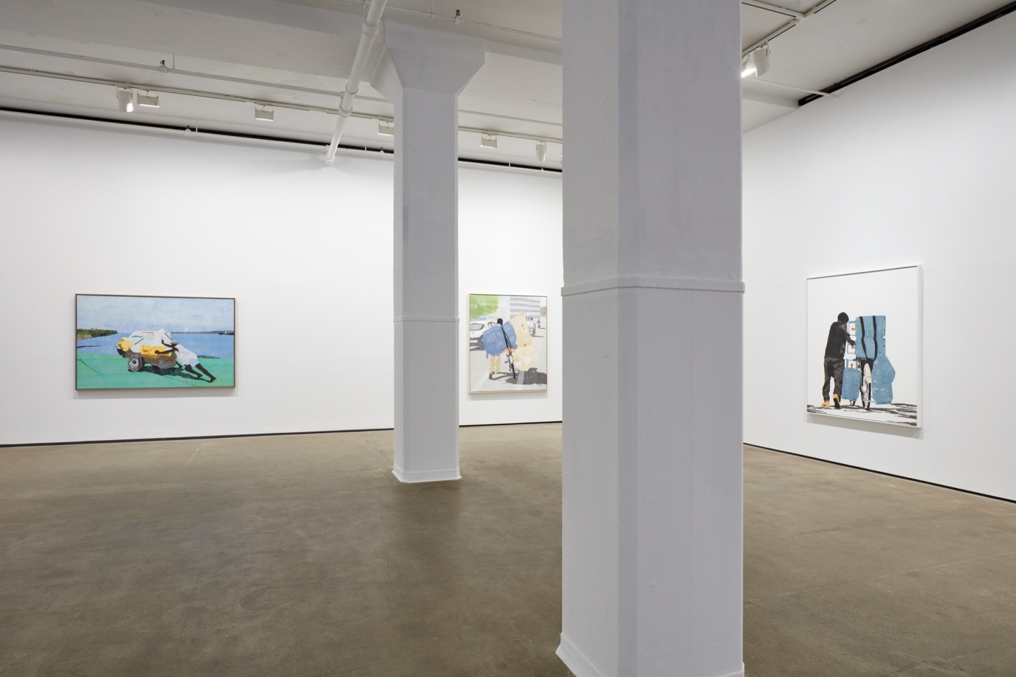 Installation view of Hugo McCloud: Burdened at Sean Kelly, New York