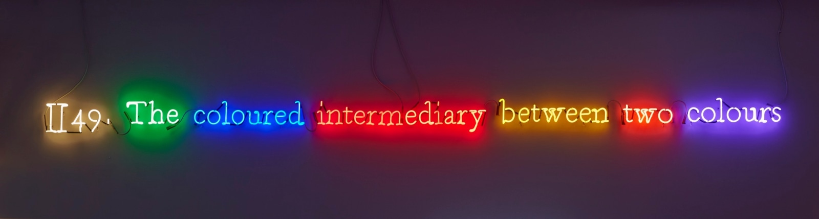 JOSEPH KOSUTH, # II 49 (On Color/Multi #1), 1991