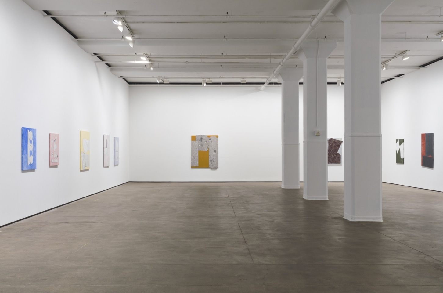 Installation view of Sam Moyer: Tone at Sean Kelly, New York