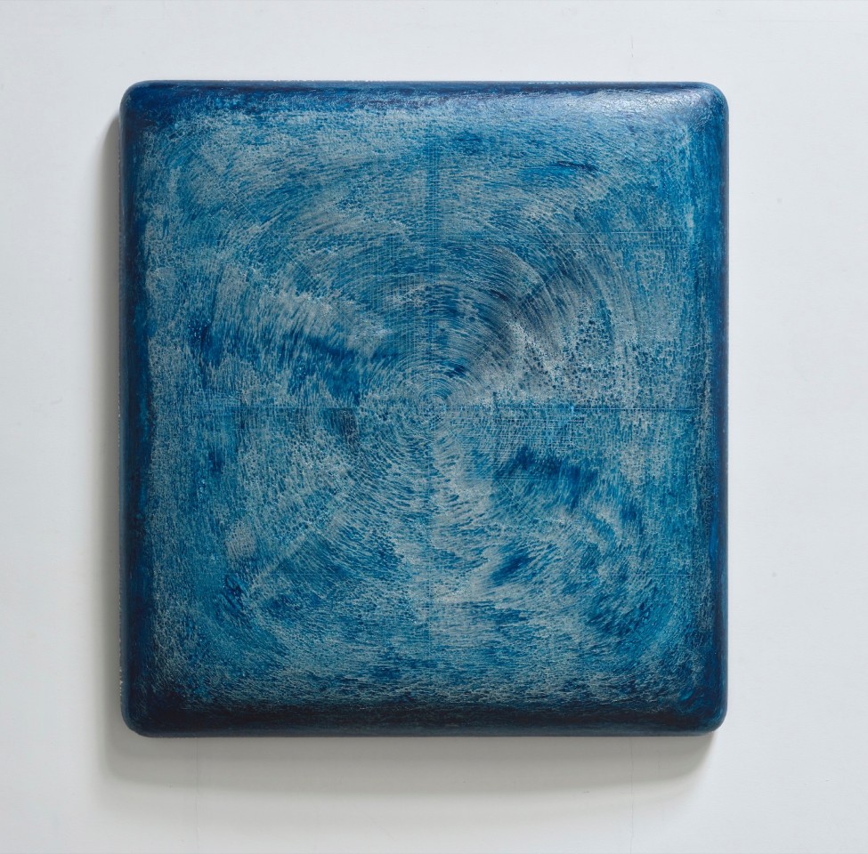 Navy Blue II&nbsp;藏藍 -- 2, 2017, oil, lacquer, linen and wood