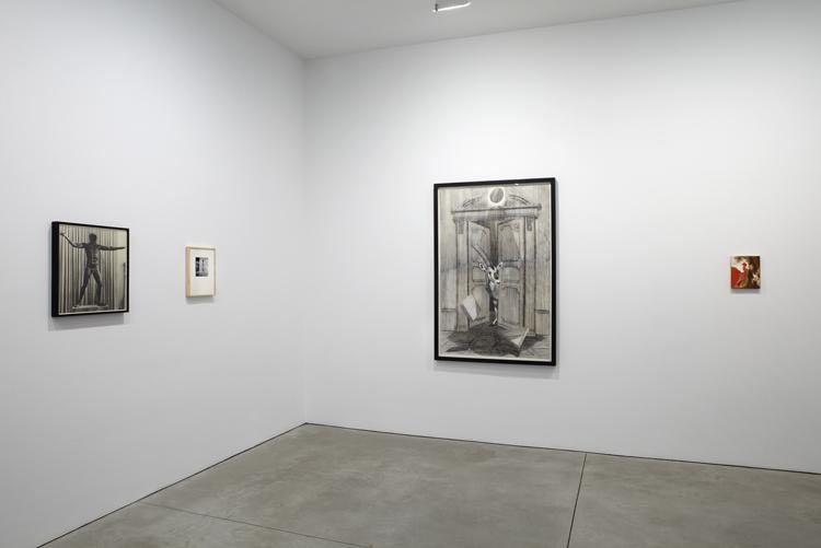 Installation view of memories of the future at Sean Kelly, New York