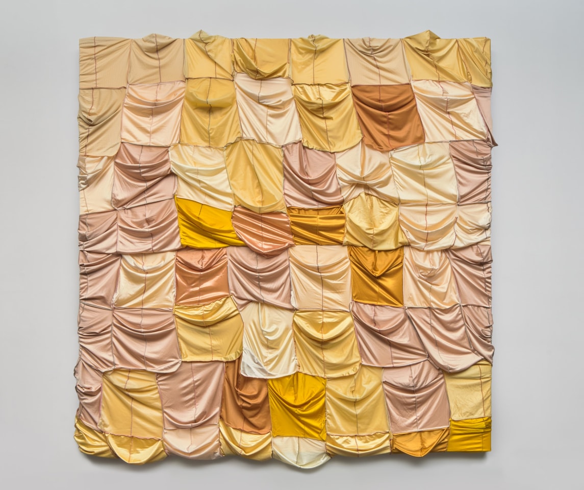 Anthony Akinbola Midas Touch, 2022 signed, titled and dated by artist, verso durags, acrylic on wood panel 101 x 98 inches (256.5 x 248.9 cm) (AAk-2)