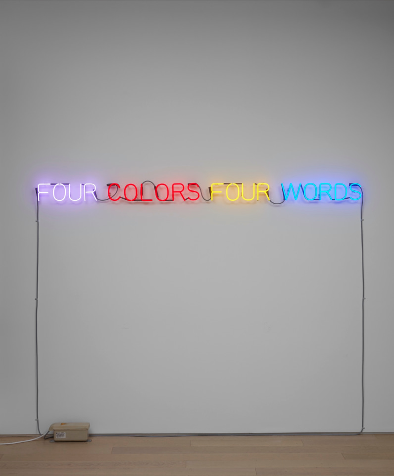 JOSEPH KOSUTH, 'Four Colors Four Words', 1966