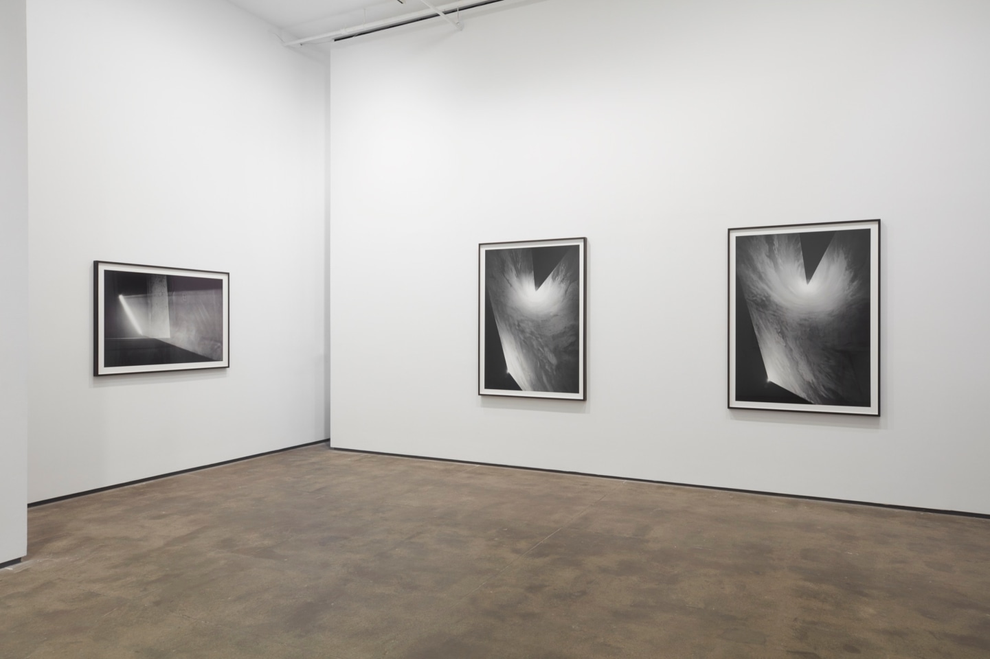 Installation view of&nbsp;Anthony McCall: Split Second&nbsp;at Sean Kelly, New York