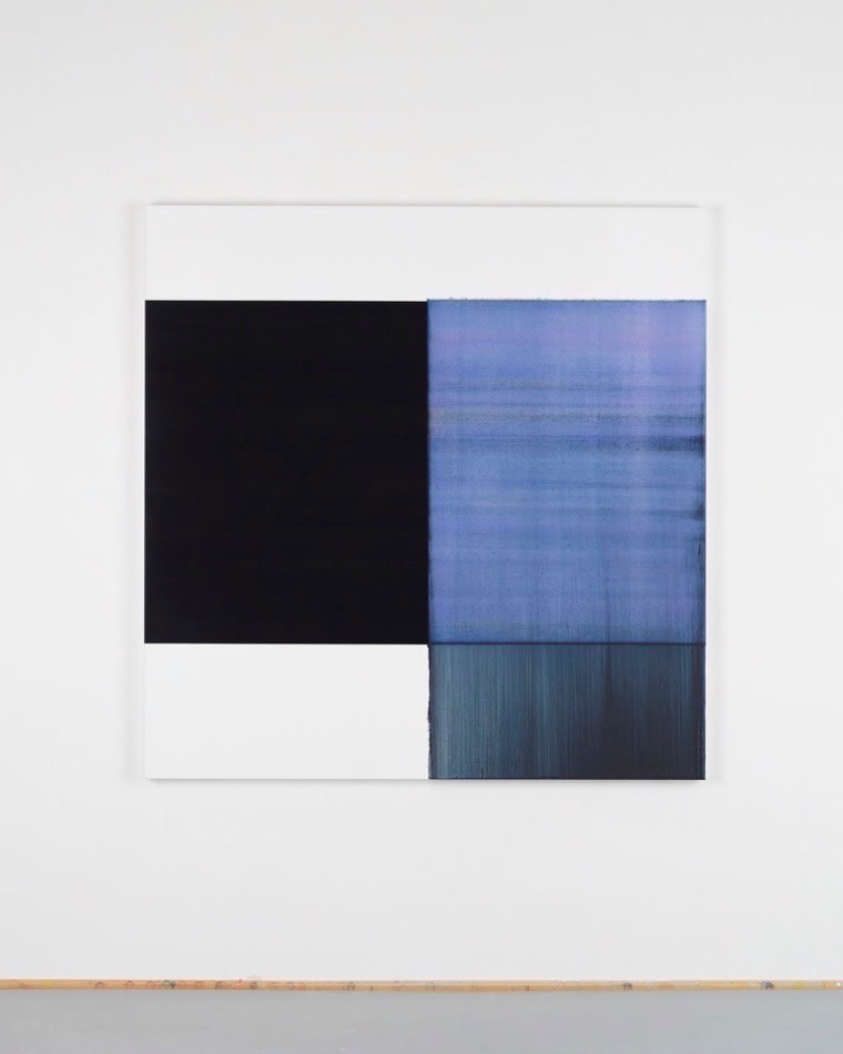 Exposed Painting Delft Blue / Violet, 2018, oil on linen