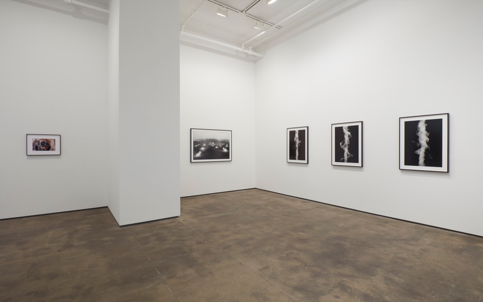Installation view of&nbsp;Anthony McCall: Split Second&nbsp;at Sean Kelly, New York