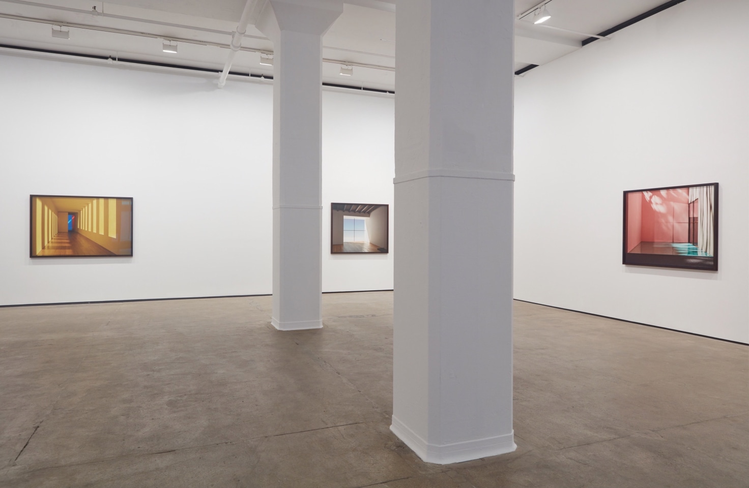 Installation view of James Casebere: Emotional Architecture at Sean Kelly, New York