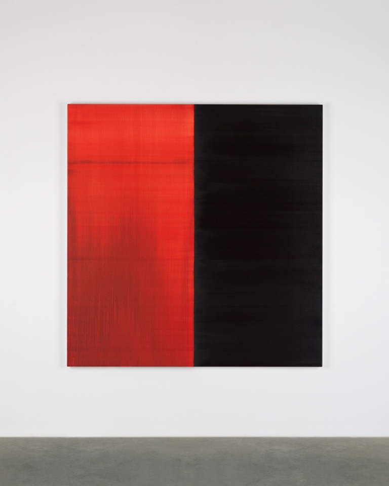 CALLUM INNES, Untitled Lamp Black / Crimson Lake No. 27, 2018