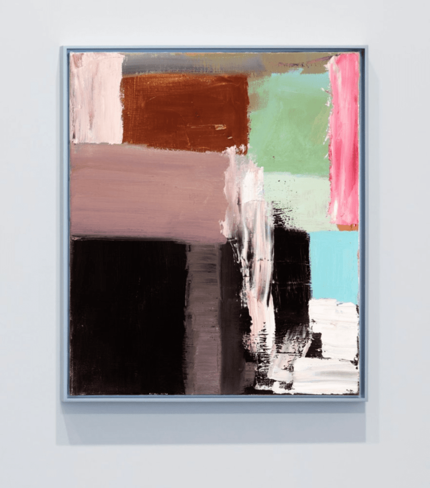 Ilse D'Hollander Untitled, 1996 with accompanying certificate of authenticity signed by Ric Urmel, Executor of the Estate oil on canvas painting: 17 5/16 x 14 15/16 inches (44 x 38 cm) framed: 18 7/16 x 15 5/8 x 1 3/4 inches (46.8 x 39.7 x 4.4 cm) (IDH-P.366)