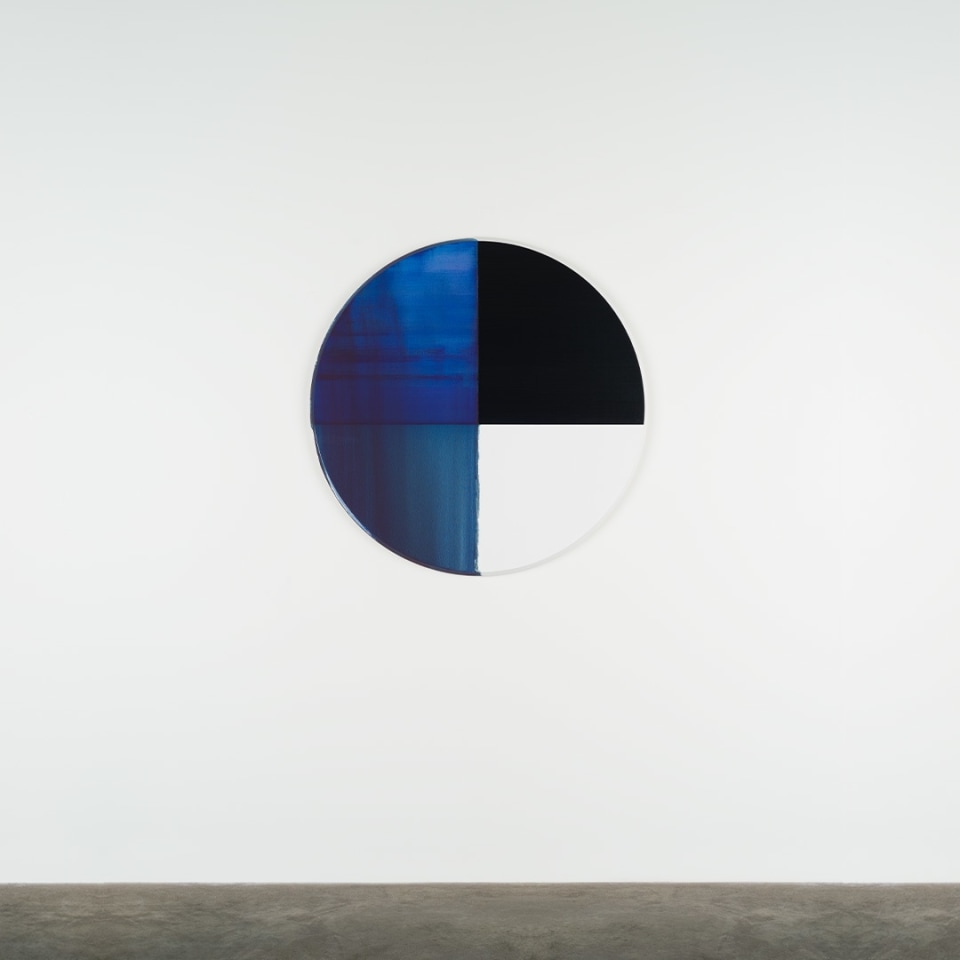 Callum Innes, Exposed Painting Sapphire Blue, 2022
