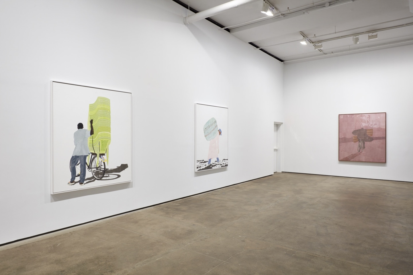 Installation view of Hugo McCloud: Burdened at Sean Kelly, New York
