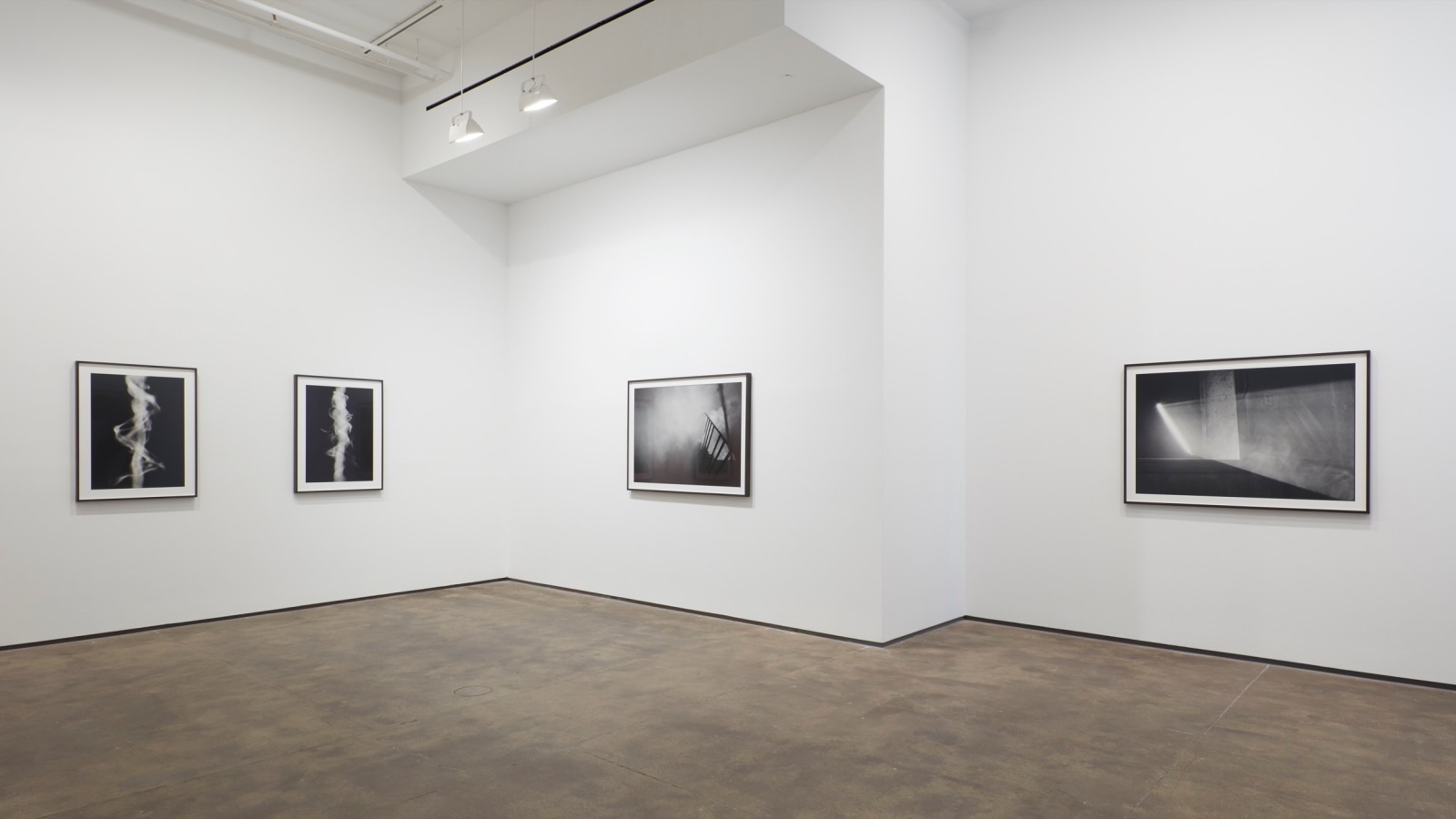 Installation view of&nbsp;Anthony McCall: Split Second&nbsp;at Sean Kelly, New York