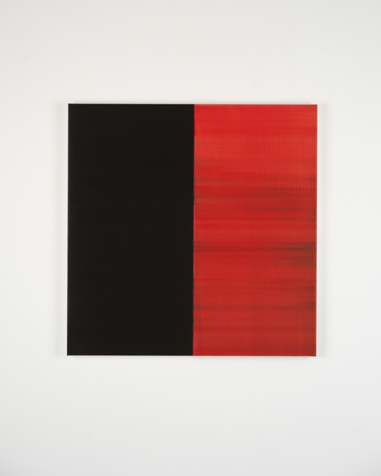 CALLUM INNES, Untitled Lamp Black / Crimson Lake No. 27, 2018