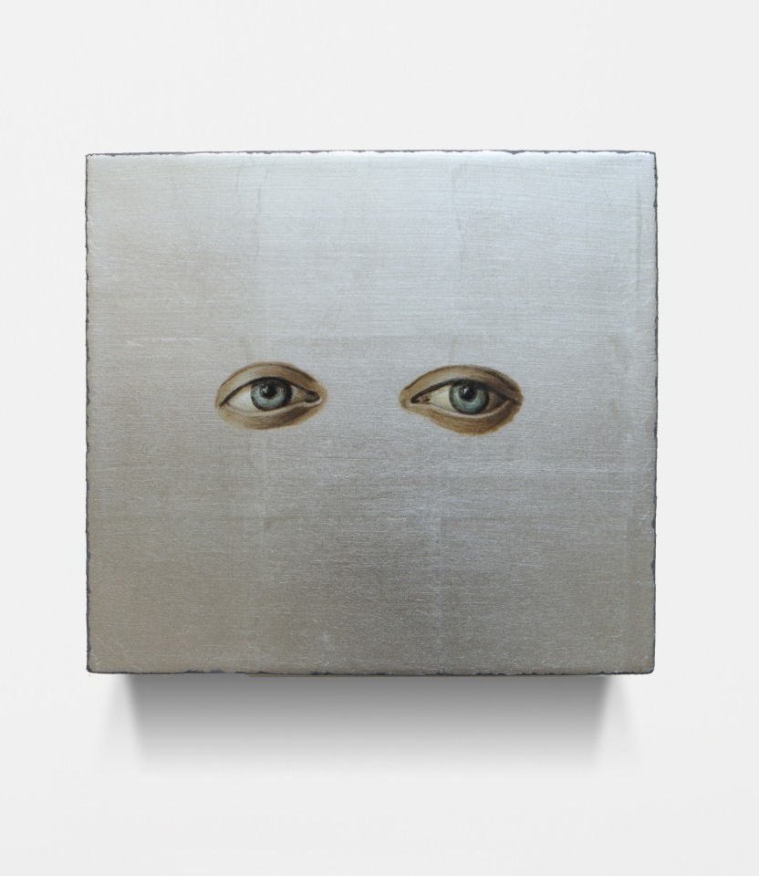 Studies into the Past, oil and palladium leaf on wood