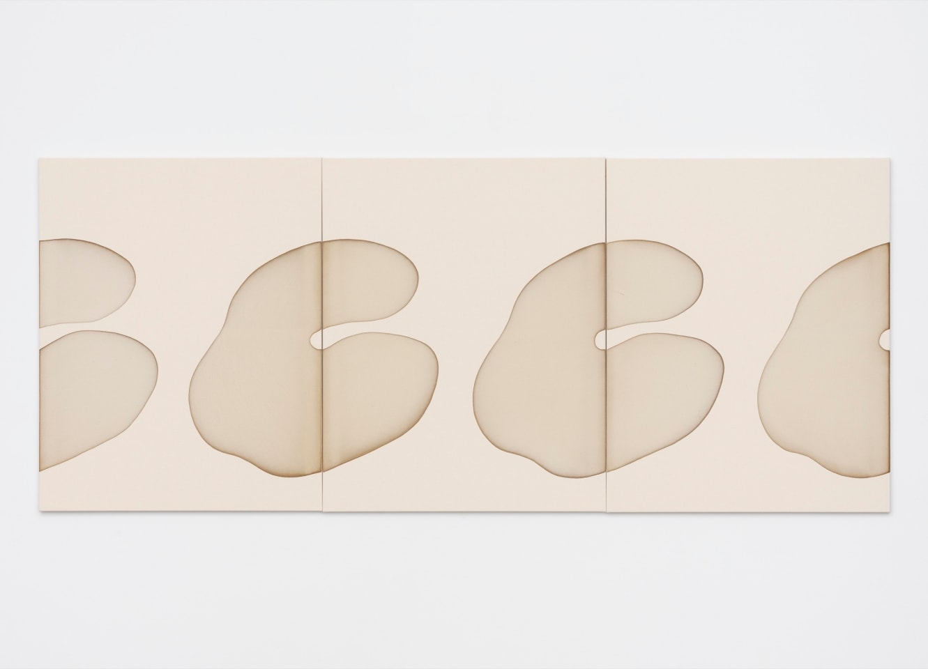 Untitled, 2018 dye and canvas in three parts