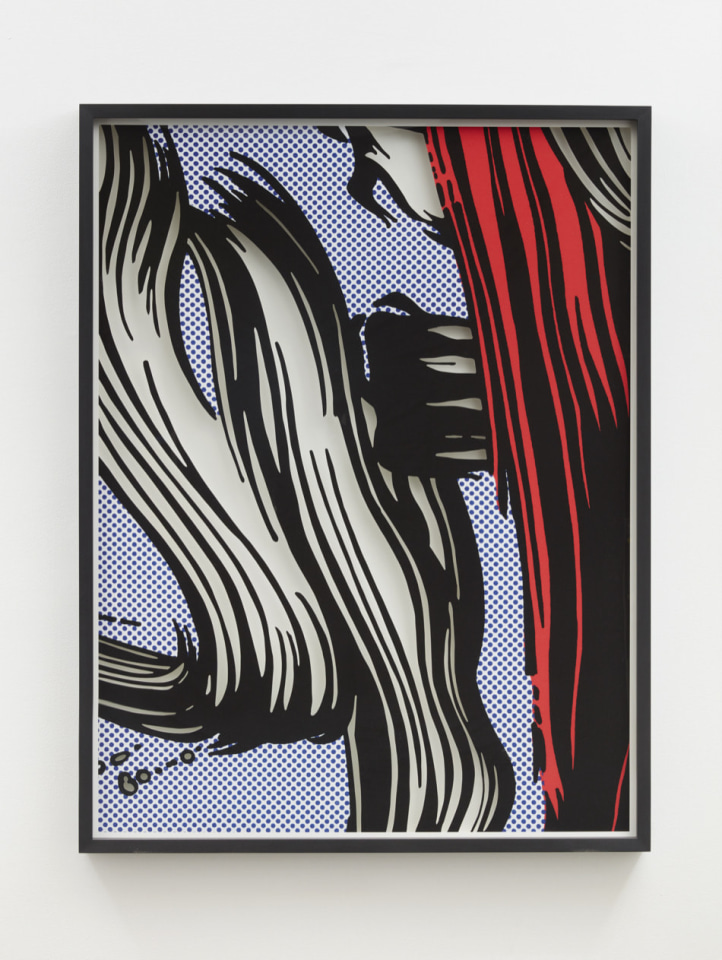 Untitled (Brushstrokes Poster), 2021, signed by artist on label, verso with accompanying signed certificate of authenticity