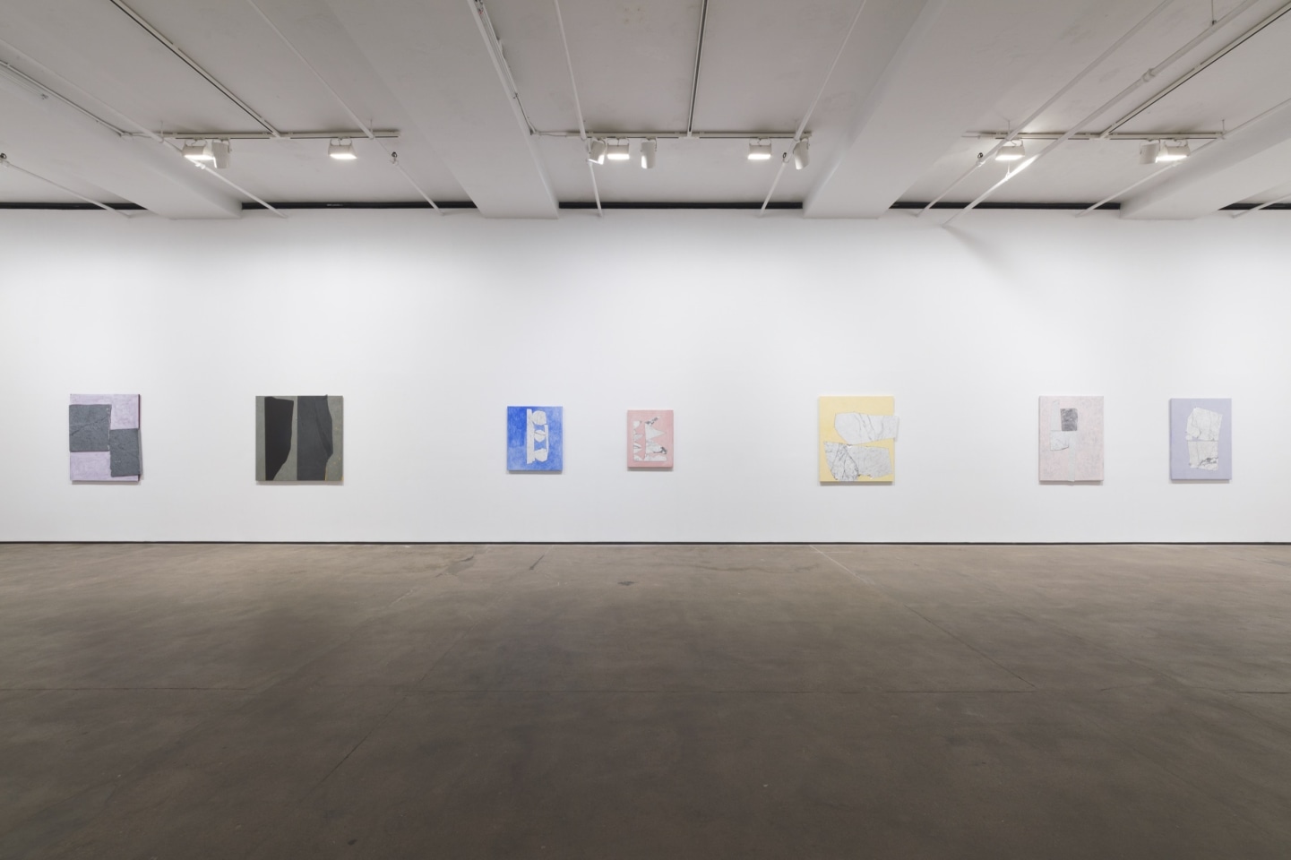 Installation view of Sam Moyer: Tone at Sean Kelly, New York