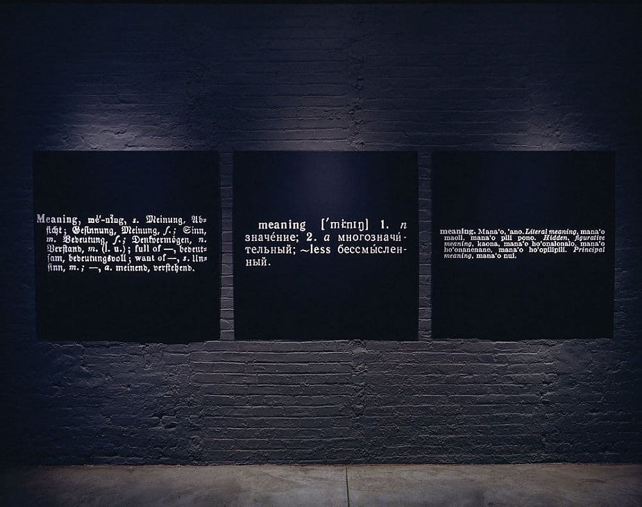 Joseph Kosuth - À Propos (Réflecteur de Réflecteur) - Exhibitions - Sean  Kelly Gallery