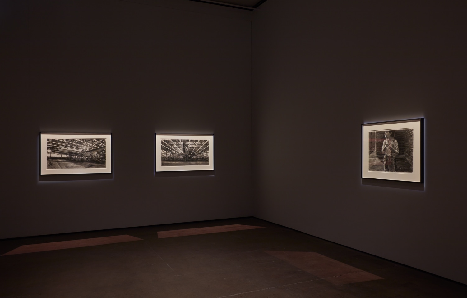 Installation view of David Claerbout: Dark Optics at Sean Kelly, New York, April 27 - June 4, 2022, Photography: Jason Wyche, New York, Courtesy: Sean Kelly, New York