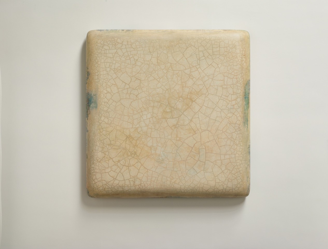 Infinity - Blanched Almond 冰裂 - 汝白, 2017 - 2019, oil, lacquer, linen and wood