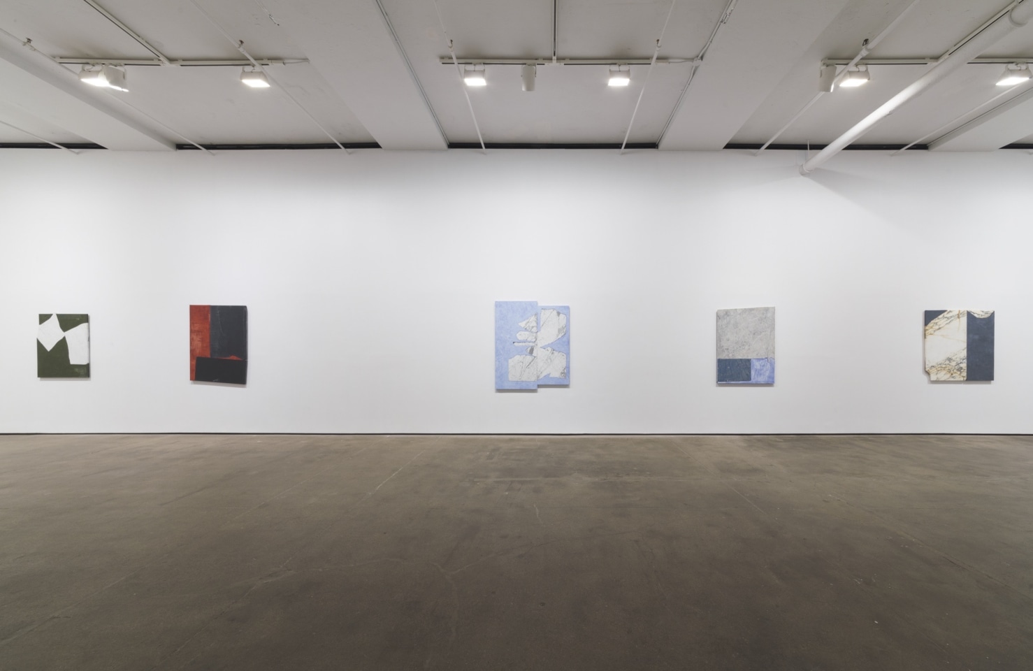 Installation view of Sam Moyer: Tone at Sean Kelly, New York