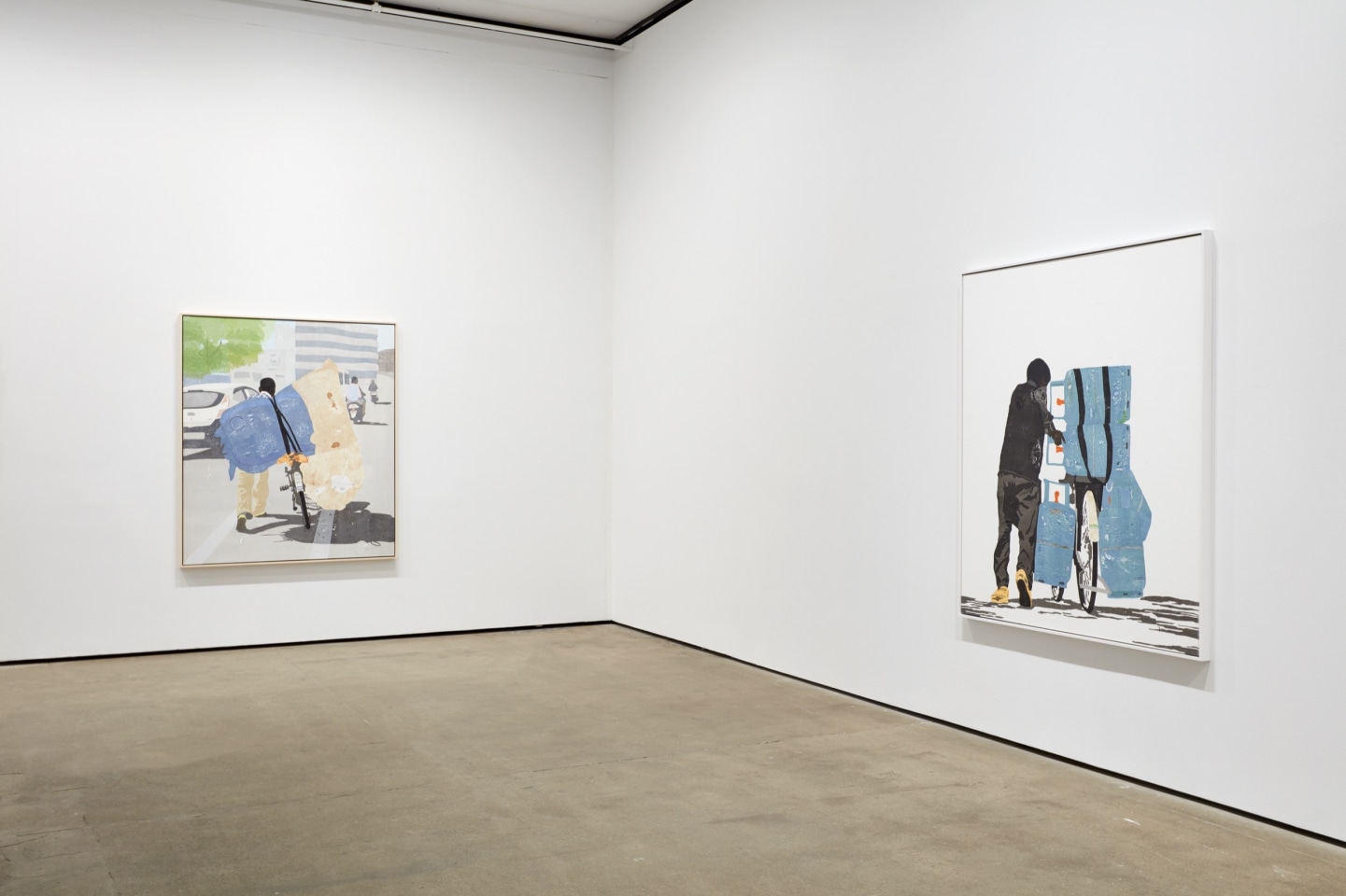 Installation view of Hugo McCloud: Burdened at Sean Kelly, New York