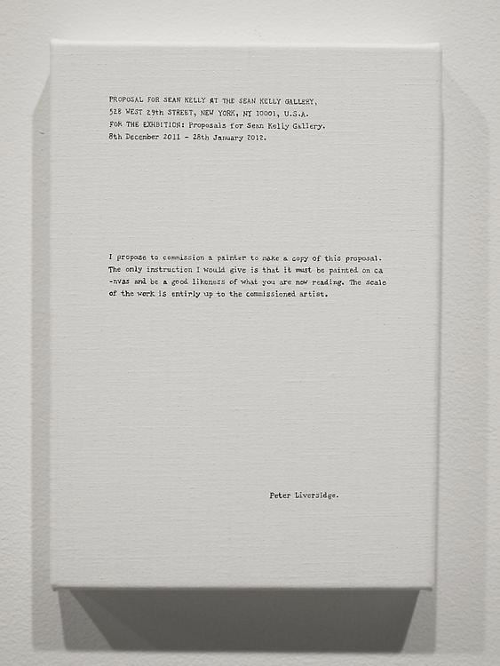 Peter Liversidge Sean Kelly Gallery