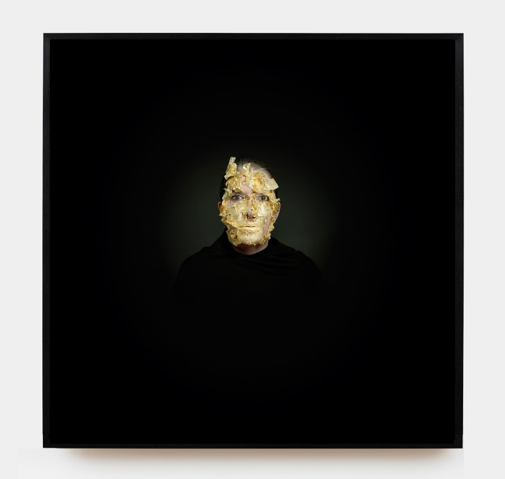 MARINA ABRAMOVIC, Portrait with Golden Mask, 2009
